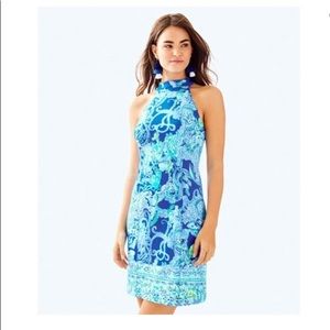 LILLY PULITZER
Krista Shift Dress In Blue Current Sea Sirens Engineered Dress